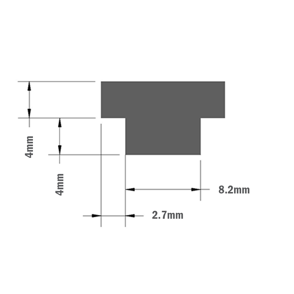 41-300-0 MODULAR SOLUTIONS 90 T-SLOT BAR SLIDES IN FROM END